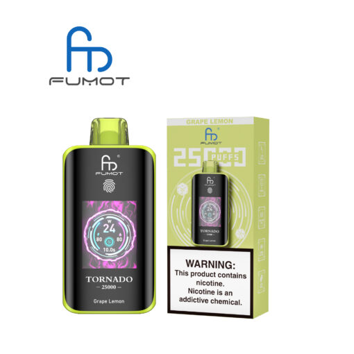 FUMOT Tornado 25000 Grape Lemon - Kép 3