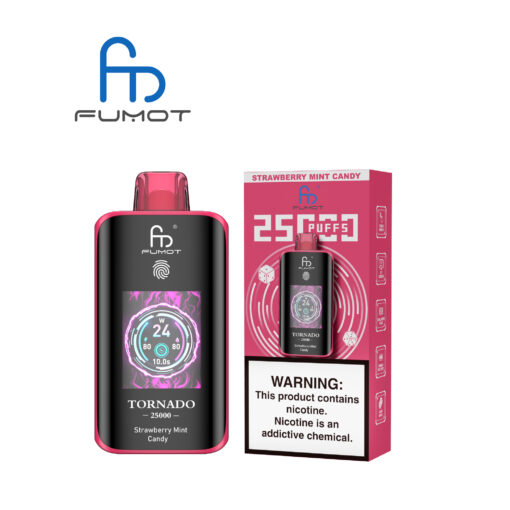 Fumot Tornado 25000 Strawberry Mint Candy – Bild 3