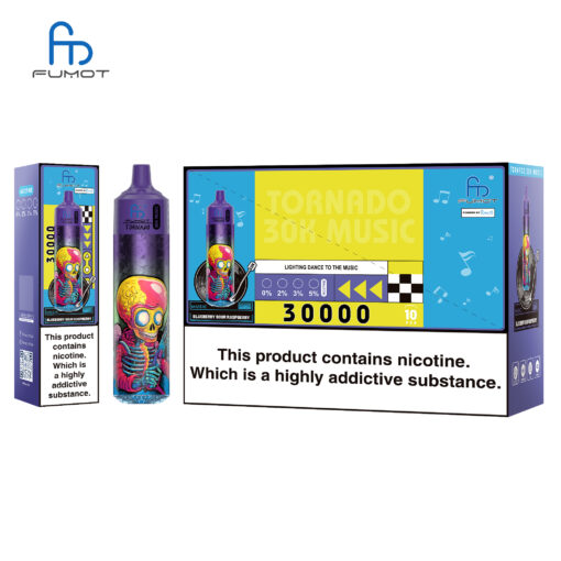 Fumot Tornado 30K Music Blueberry Sour Raspberry - Kép 3