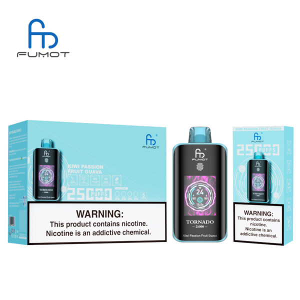 Fumot Tornado 25000 Kiwi Passion Fruit Guava – Bild 4