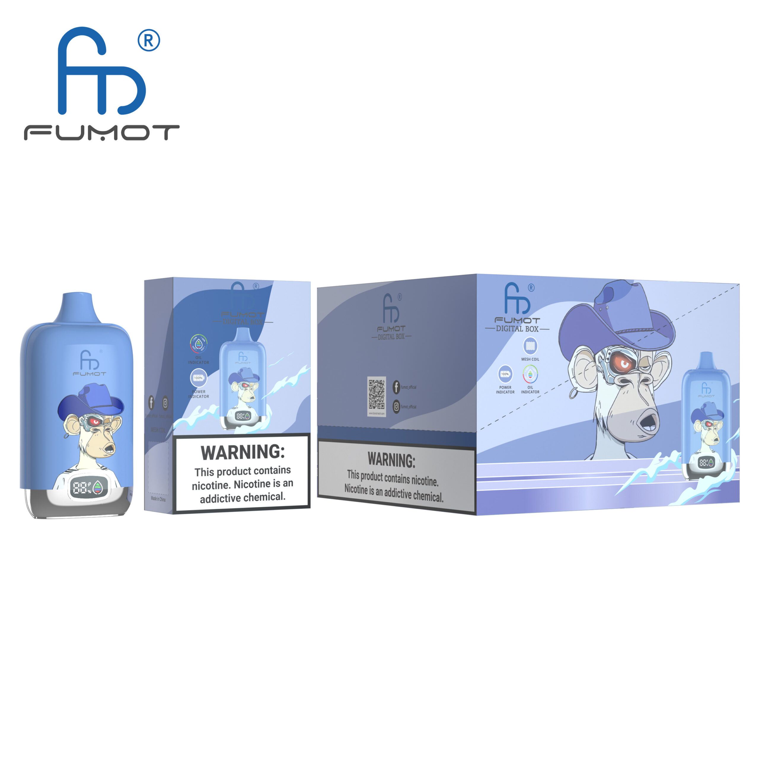 RandM Digital Box 12000 Blueberry On Ice – Bild 3