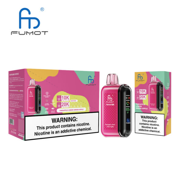 Fumot Tornado 20000 Pineapple Lemon Green Apple - Kép 4