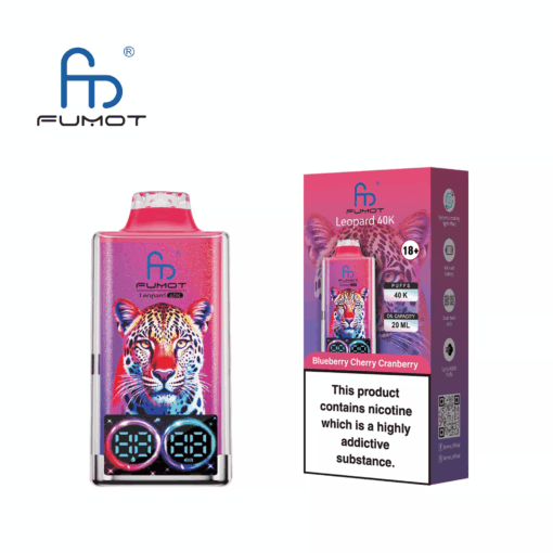 Fumot Leopard 40K Blueberry Cherry Cranberry - Kép 3