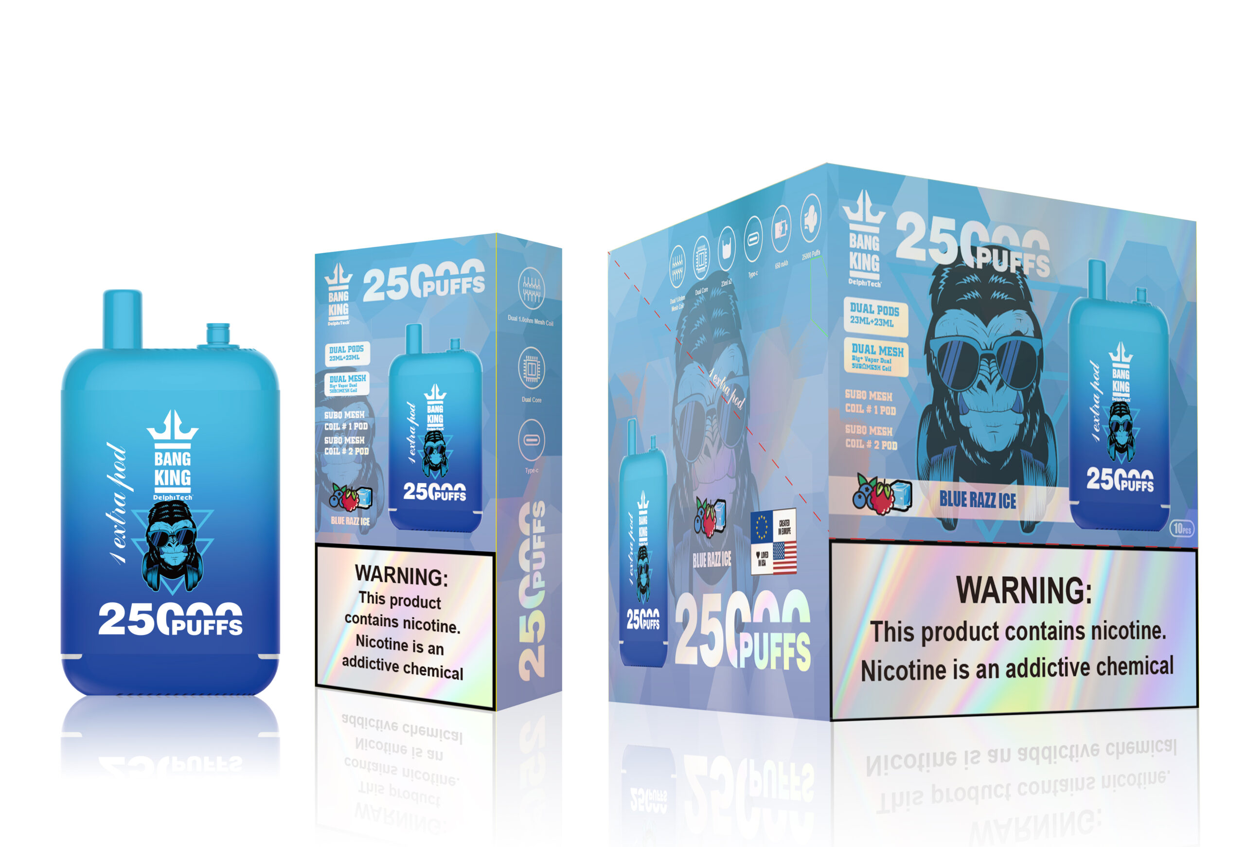 Bang King 25000 Blue Razz Ice