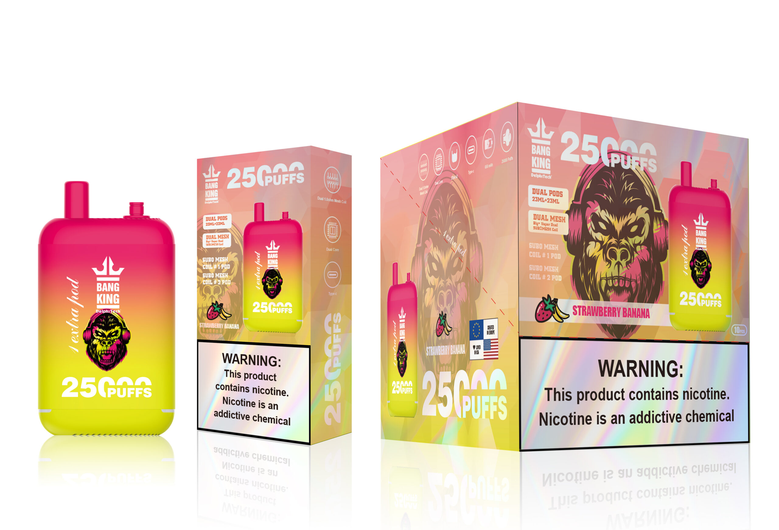 Bang King 25000 Strawberry Banana